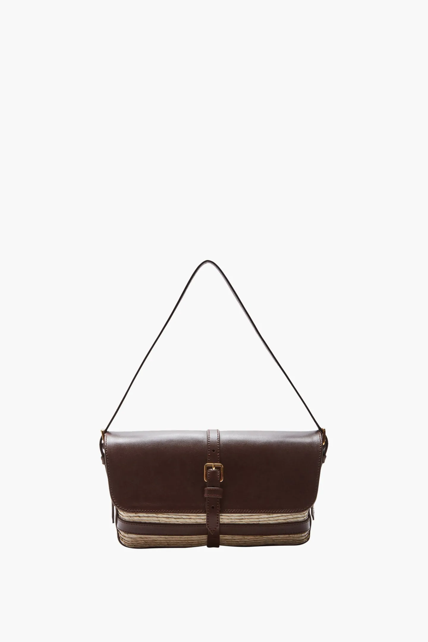 Altuzarra Handbags*Watermill Shoulder Leather Flap Natural/Praline