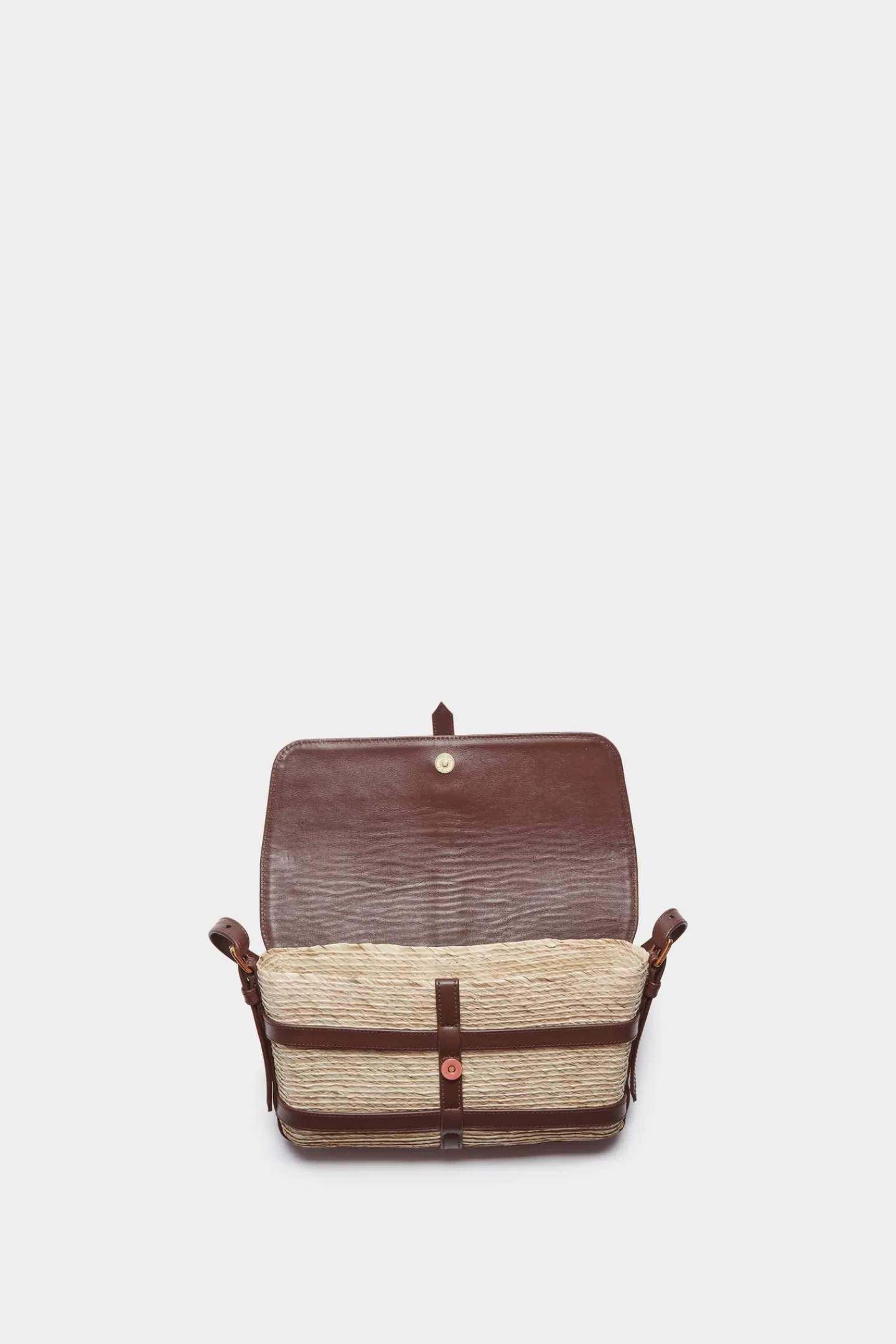 Altuzarra Handbags*Watermill Shoulder Leather Flap Natural/Praline