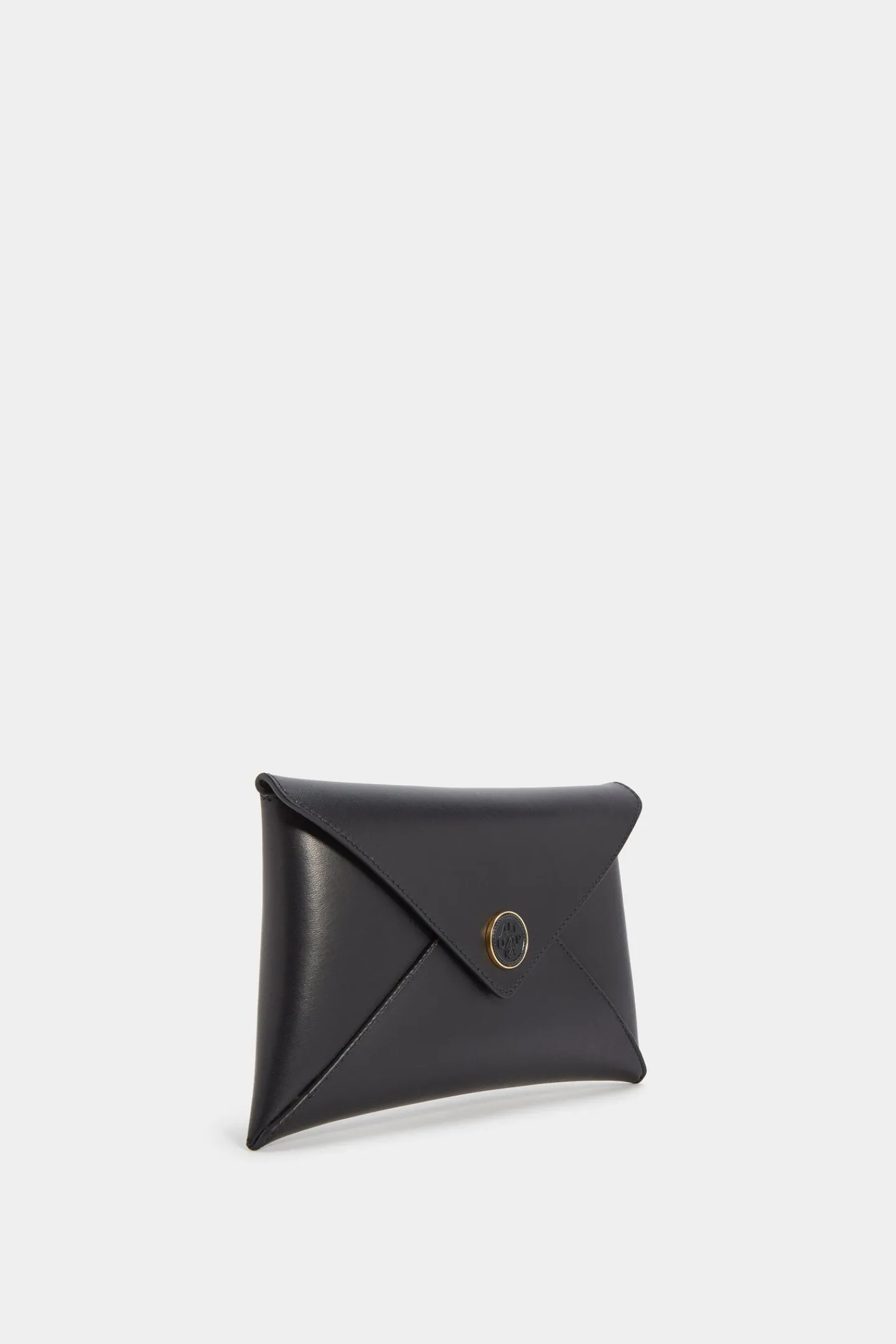 Altuzarra Handbags*Medallion Envelope Clutch BlackLeather