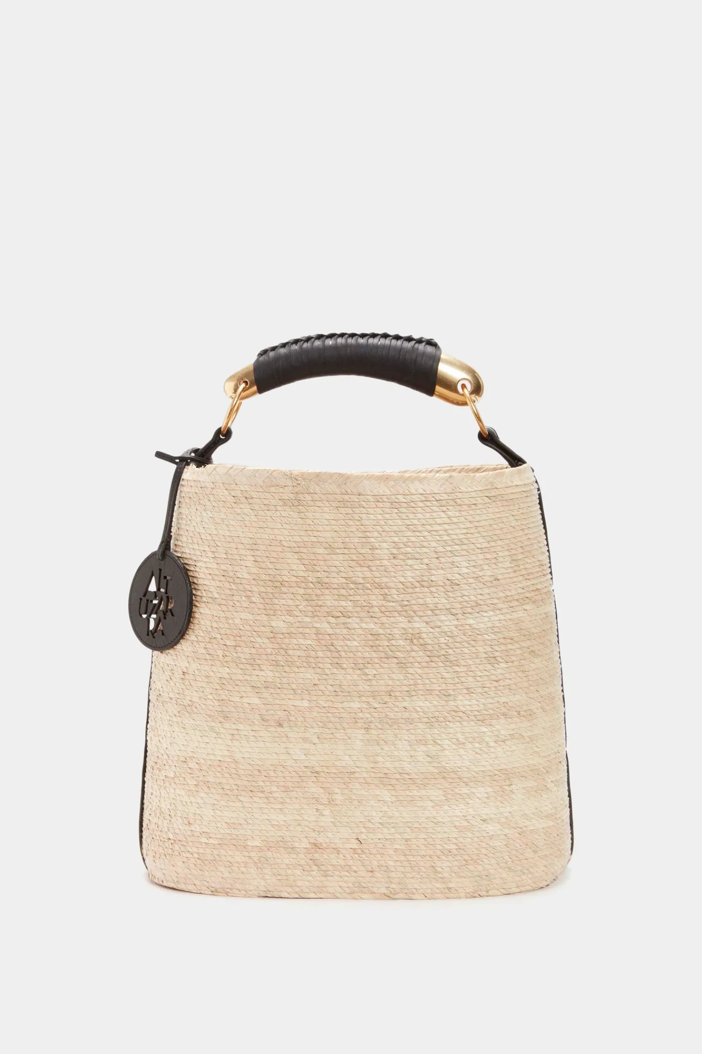Altuzarra Handbags*Watermill Bag Metal Handle Natural/Black