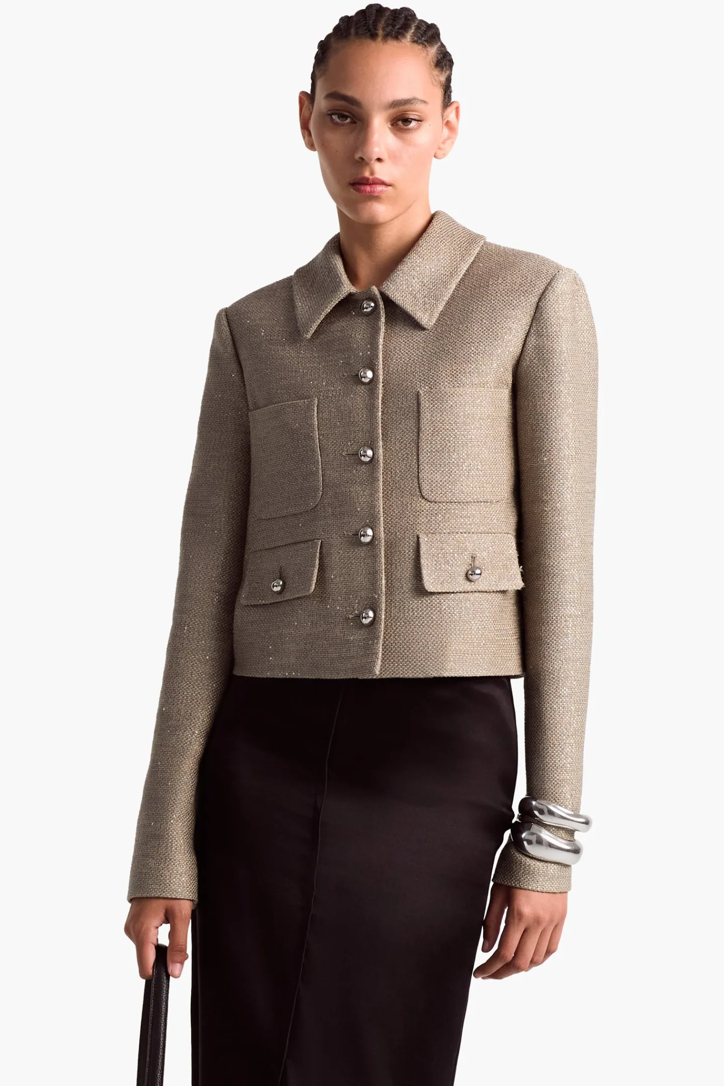 Altuzarra Jackets*Astley Jacket SmokedGlass