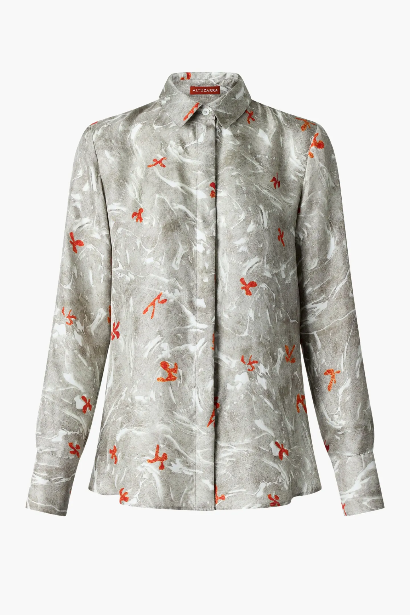 Altuzarra Tops*Chika Top SmokedGlassMarbled