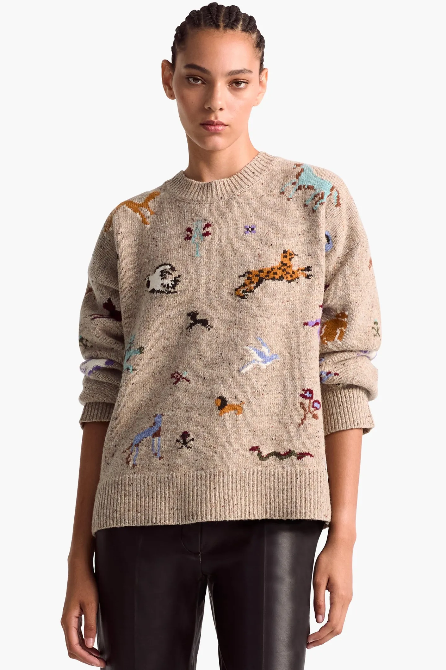 Altuzarra Knitwear|Tops*Mati Sweater HazelwoodMelange